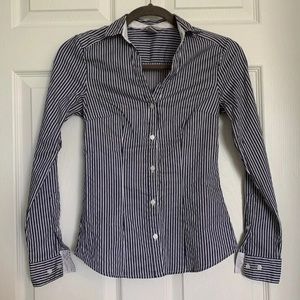 H&M striped button down shirt